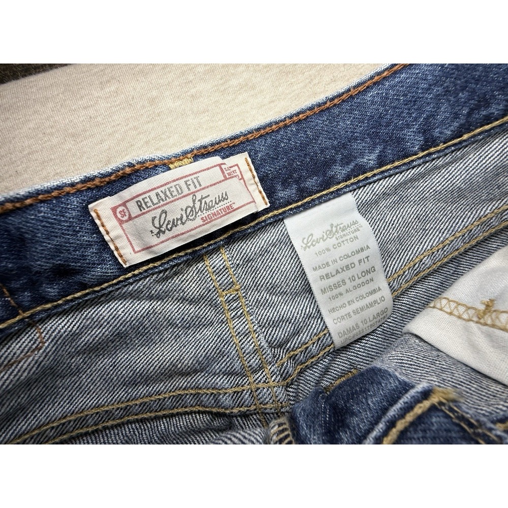 levis strauss signature jeans Medium Wash Size 10 Long - Picture 5 of 11